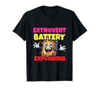 Social Energy Overload Extrovert Power Burst T-Shirt