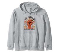 Social Justice Fight For Those Without Your Privilege Retro Zip Hoodie