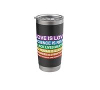 Social Justice Human Rights Equality Social Inclusive Equity Stainless Steel Insulated Tumbler