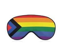 Social Justice Proud Flag Blackout Sleep Mask for Side Sleeper Soft Covers for Travel Essentials Nap