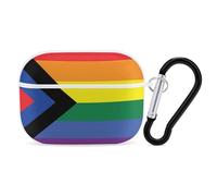 Social Justice Proud Flag Hard Shell Case Skin Accessories Cover with Hanging Loop Compatible with AirPods Pro 2