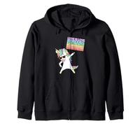 Social Justice Unicorn Protest Womens Equality Egalitarian Zip Hoodie