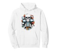 Social Media Content Creator Zero Work Life Balance Burnout Pullover Hoodie