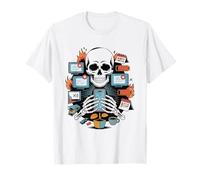 Social Media Content Creator Zero Work Life Balance Burnout T-Shirt