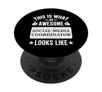Social Media Coordinator gifts Social Media Coordinator PopSockets Swappable PopGrip