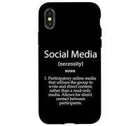 Social Media Definition Social Media Influencer Marketing Case for iPhone X/XS