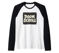 Social Media Doom Scroll Costume Raglan Baseball Tee