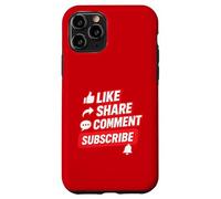 Social Media Engagement Like Share Comment Subscribe Design Case for iPhone 11 Pro