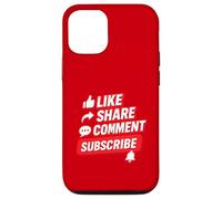 Social Media Engagement Like Share Comment Subscribe Design Case for iPhone 12/12 Pro