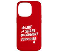 Social Media Engagement Like Share Comment Subscribe Design Case for iPhone 14 Pro