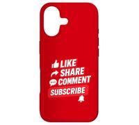 Social Media Engagement Like Share Comment Subscribe Design Case for iPhone 17