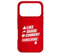 Social Media Engagement Like Share Comment Subscribe Design Case for iPhone 17 Pro