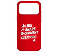 Social Media Engagement Like Share Comment Subscribe Design Case for iPhone 17 Pro Max