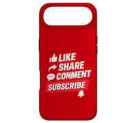 Social Media Engagement Like Share Comment Subscribe Design Case for iPhone Air