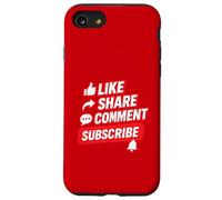 Social Media Engagement Like Share Comment Subscribe Design Case for iPhone SE (2020) / 7/8