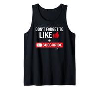 Social Media Influencer Like and Subscribe Tank Top