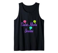 Social Media Insider Playful Tech & Marketing Typography Tank Top