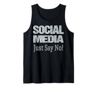Social Media just say no Tank Top