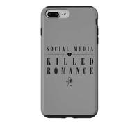 Social Media Killed Romance Anti Romance Humor Goth Case for iPhone 7 Plus/8 Plus