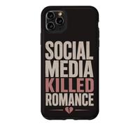 Social Media Killed Romance Book Lover Reading Humor Case for iPhone 11 Pro Max