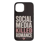Social Media Killed Romance Book Lover Reading Humor Case for iPhone 15