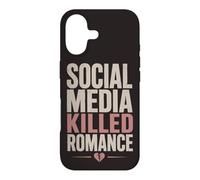 Social Media Killed Romance Book Lover Reading Humor Case for iPhone 17
