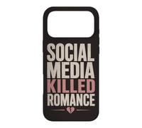 Social Media Killed Romance Book Lover Reading Humor Case for iPhone 17 Pro Max