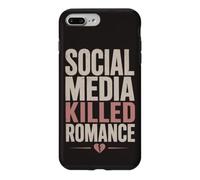 Social Media Killed Romance Book Lover Reading Humor Case for iPhone 7 Plus/8 Plus