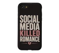 Social Media Killed Romance Book Lover Reading Humor Case for iPhone SE (2020) / 7/8