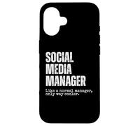 Social Media Manager Definition Advertising SMM Manager Case for iPhone 16