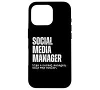 Social Media Manager Definition Advertising SMM Manager Case for iPhone 16 Pro