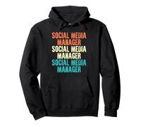 Social Media Manager Vintage Style Job Pullover Hoodie
