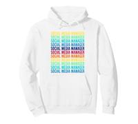 Social Media Manager Vintage Style Pullover Hoodie