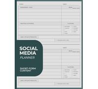 Social Media Planner: Organize and Schedule Posts Efficiently | For Marketing Managers and Content Creators
