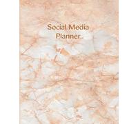 Social Media Planner: Rose Gold Marble Social Media Posting Schedule Content Planner/Organizer