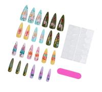 Social Outing Press On Nail With Raised 3D Nature Art Detail False Nail