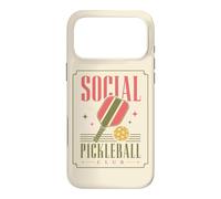 Social Pickleball Club Retro Paddle Court Sport Case for iPhone 17 Pro Max