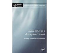 Social Policy in a Development Context – Macmillan