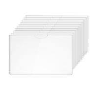 Social Security Card Protector Sleeve - Multi Functional License Guard, Clear Waterproof PVC Card Cover, Slim Credit Holder | Personal ID Protection Accessory for Families Students Coworkers