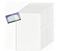 Social Security Card Sleeve Clear Waterproof PVC Credit Card Sleeve | Slim Drivers License Protection Multi-Functional for Friends Coworkers Families (Vertical)