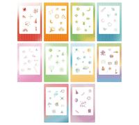 (Social series, One size) PhotoAlbum Stickers DIY Scrapbooks Decorative Paper Photos Frame for Mini Films Home Decorations