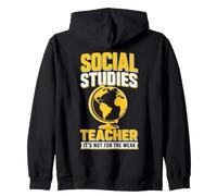 Social Studies History Geography Teacher Zip Hoodie