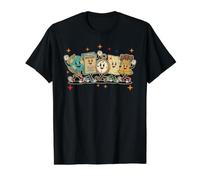 Social Studies History Teacher Globe Map Liberty Bell Value Graphic T-Shirt, Men, Black, S