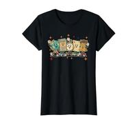 Social Studies History Teacher Globe Map Liberty Bell Value Graphic T-Shirt, Women, Black, XL