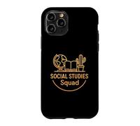 Social Studies Squad Academic Outline Case for iPhone 11 Pro