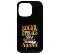 Social Studies Squad Funny Teacher Team Back To School Case for iPhone 13 Pro