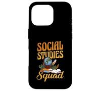 Social Studies Squad Funny Teacher Team Back To School Case for iPhone 16 Pro