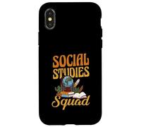 Social Studies Squad Funny Teacher Team Back To School Case for iPhone X/XS