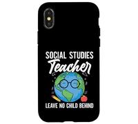 Social Studies Squad Leave Noone Social Studies Teacher Case for iPhone X/XS