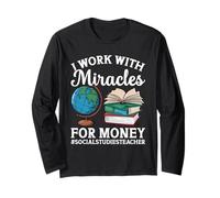 Social Studies Squad Miracles Social Studies Teacher Long Sleeve T-Shirt